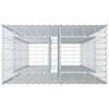 vidaXL Gabion h&aelig;kka&eth; r&uacute;m Silfur 90 x 50 x 150 cm Galvaniserad st&aacute;l
