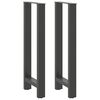 vidaXL barbor&eth;sf&aelig;tur antras&iacute;t 2 stk 40x(100-101) cm st&aacute;l