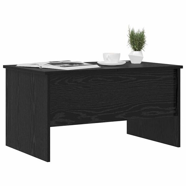 vidaXL S&oacute;fabor&eth; Svartur Eik 102 x 50,5 x 46,5 cm Samsettur vi&eth;ur