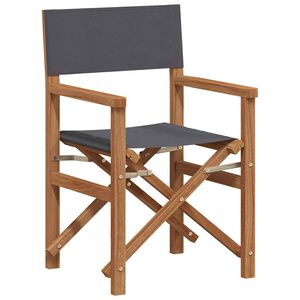 vidaXL Folding Director's Chair Gr&aacute;r 56 x 54 x 87 cm Solid teak vi&eth;ur