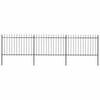 vidaXL Gar&eth;gir&eth;ing me&eth; spj&oacute;ttoppi &uacute;r st&aacute;li 537x120 cm sv&ouml;rt