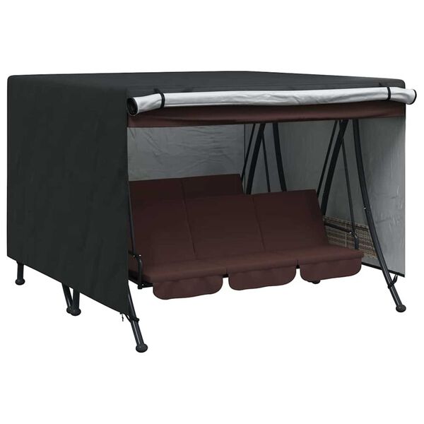 vidaXL Hl&iacute;f fyrir &uacute;tir&oacute;lu Svartur 250 x 250 x 160 cm 600D Oxford efni