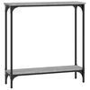 vidaXL Veggbor&eth; Gr&aacute;tt Sonoma 75x22,5x75 cm Samsettur Vi&eth;ur