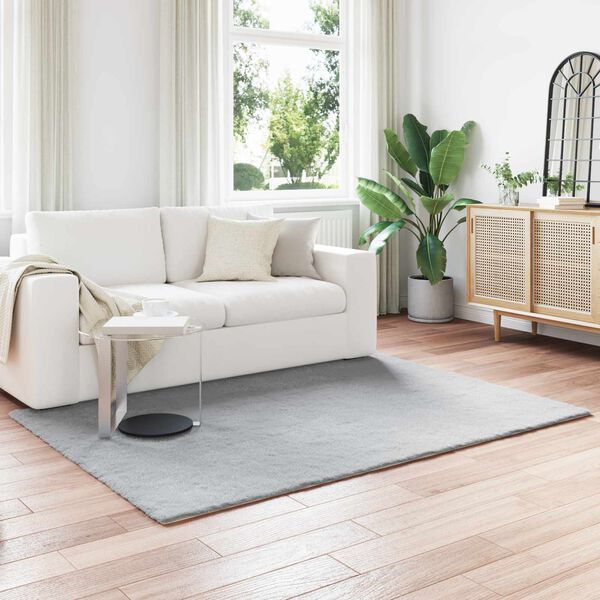 vidaXL Gervikaninufellsd&uacute;kur Olite Gr&aacute;r 120 x 170 cm P&oacute;l&yacute;ester