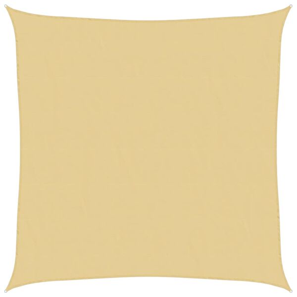 vidaXL S&oacute;lskyggnisegl Sandhv&iacute;tt 6x6 m 100% P&oacute;l&yacute;ester Oxford