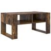 vidaXL S&oacute;fabor&eth; me&eth; geymslu Rau&eth;-eik 92 x 53 x 45 cm Samsettur vi&eth;ur