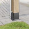 vidaXL St&ouml;&eth;ubotnar Ferkanta&eth;ir 4 stk 101x101 mm Duftlakka&eth; St&aacute;l