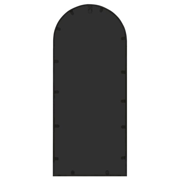 vidaXL Garðspegill Svartur 100x45 cm Járn Til notkunar utandyra