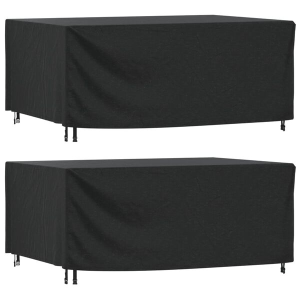 vidaXL &Uacute;tih&uacute;sgagna&aacute;brei&eth;ur 2 stk. Sv&ouml;rt 225x143x90 cm Vatnsheld 420D