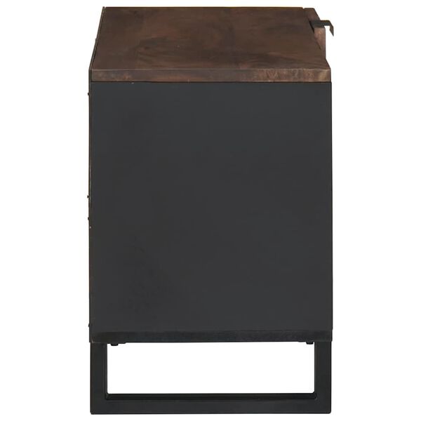 vidaXL TV einingar Valhnota 80 x 33 x 46 cm Samsettur vi&eth;ur