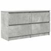 vidaXL Sj&oacute;nvarpssk&aacute;pur Steypugr&aacute;tt 100x35x54 cm Samsettur Vi&eth;ur