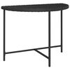 vidaXL Gar&eth;bor&eth; Svart 100x50x75 cm P&oacute;l&yacute;rattan