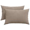 vidaXL S&oacute;fap&uacute;&eth;ar 2 pcs M&oacute;gr&aacute;r 60 x 40 cm d&uacute;kur