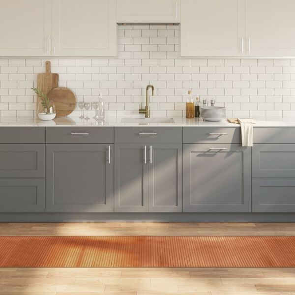 vidaXL Motta Ferhyrnd D&ouml;kkbr&uacute;n 60x300 cm Bambus