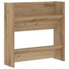 vidaXL Sk&oacute;knask&aacute;pur Artisan Eik 60 x 18 x 60 cm Samsettur vi&eth;ur