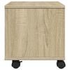 vidaXL Prentarastandur á Hjólum Sonoma Eik 41x32x34,5 cm