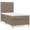 vidaXL H&oacute;lfa&eth; Springr&uacute;m me&eth; D&yacute;nu Br&uacute;ngr&aacute;tt 100x200 cm Tauefni