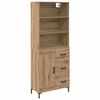 vidaXL H&aacute;bor&eth; Artisan Eik 69,5 x 34 x 180 cm Samsettur vi&eth;ur