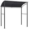 vidaXL Grilltjald 215x150x220 cm Reykgr&aacute;tt St&aacute;l