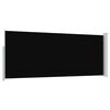 vidaXL &Uacute;tdraganlegur Skj&oacute;lveggur 120 x 300 cm Svartur