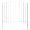 vidaXL Gar&eth;hefti 7 pcs Hv&iacute;tt 170 x 165 cm Dufth&uacute;&eth;a&eth; st&aacute;l