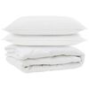 vidaXL Allt&iacute;mabils d&uacute;nteppi me&eth; kodda 3 pcs Hv&iacute;tt M&iacute;kr&oacute;f&iacute;ber
