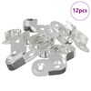 vidaXL Sk&aacute;pstangast&iacute;fu 12 pcs Hv&iacute;tt sink 40 x 18 x 10 mm J&aacute;rn