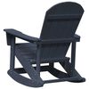 vidaXL Adirondack Rokkstólar 2 pcs Svarblár HDPE