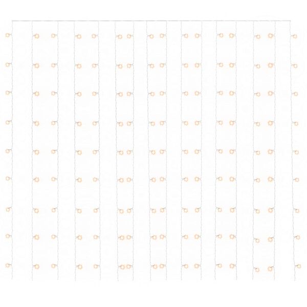 vidaXL LED gard&iacute;nuser&iacute;a 3x3m 300 LED Hl&yacute;tt-hv&iacute;t 8 A&eth;ger&eth;ir