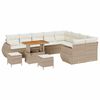 vidaXL Gar&eth;s&oacute;fa sett 12 pcs Drapplita&eth;ur p&oacute;l&yacute;rattan