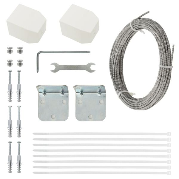 vidaXL Svalaskilr&uacute;m Rautt 140x240 cm Oxfordd&uacute;kur