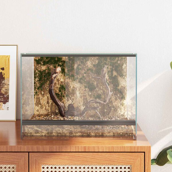 vidaXL Terrarium me&eth; geymslu Gegns&aelig;tt 40 x 30 x 30 cm glass