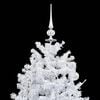 284336 vidaXL Snowing Christmas Tree with Umbrella Base White 170 cm