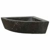 vidaXL Vaskur Gr&aacute;r (38-45) x (38-45) x 12 cm &Aacute;rsteinn