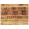 vidaXL bor&eth;plata 80x60x3,8 cm R&eacute;tthyrnd gegnheilum vi&eth;i Gr&oacute;ft mang&oacute;