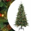 vidaXL Gervi hengdu j&oacute;latr&eacute; me&eth; 150 LED Gr&aelig;nn 150 cm PE og PVC