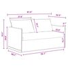 vidaXL S&oacute;fasett 2 pcs D&ouml;kkgr&aacute;r 156 x 82 x 85 cm Efni
