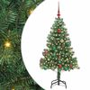 vidaXL J&oacute;latr&eacute; me&eth; 150 LED me&eth; standi Gr&aelig;nn 150 cm PVC