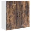 vidaXL Eldh&uacute;s sk&aacute;pur Kalmar Rau&eth;-eik 80 x 31 x 80 cm Samsettur vi&eth;ur