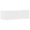 vidaXL Vegghilla 100x35x30,5 cm Hv&iacute;tur Samsettur Vi&eth;ur