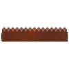 vidaXL Grasskantur 30 pcs Rusty 103 x 0,05 x 22 cm Ve&eth;ra&eth; st&aacute;l