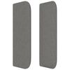 vidaXL Höfðagafl með Eyrum Dökkgrátt 183x16x78/88 cm Efni