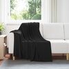 vidaXL &THORN;eppi 6 pcs Svartur 170 x 130 cm Fl&iacute;s