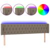 vidaXL LED H&ouml;f&eth;agafl M&oacute;gr&aacute;tt 203x16x78/88 cm Efni