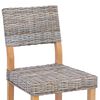 vidaXL Bor&eth;st&oacute;ll 2 pcs Kubu gr&aacute;tt 46 x 55 x 84 cm Kubu rattan