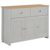 vidaXL Skenkur Gr&aacute;r 112x35x81 cm