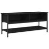 vidaXL Sj&oacute;nvarpssk&aacute;pasett Svartur Eik 100 x 35 x 45 cm Samsettur vi&eth;ur