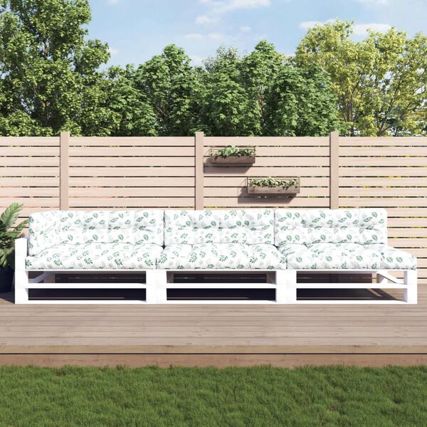 vidaXL Sessur fyrir Brettas&oacute;fa 7 stk. Laufamynstur Tauefni