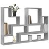 vidaXL Wall Shelf Concrete Grey 96x12x64 cm Chipboard
