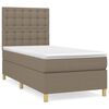vidaXL H&oacute;lfa&eth; Springr&uacute;m me&eth; D&yacute;nu Br&uacute;ngr&aacute;tt 80x200 cm Tauefni